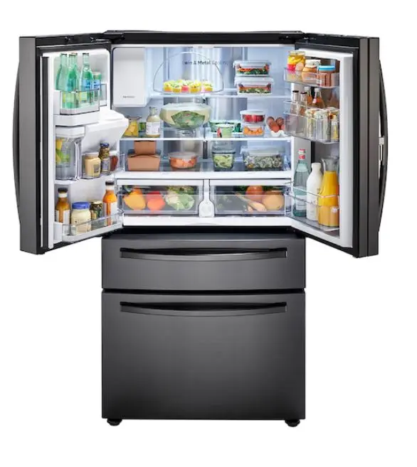 Розничная продажа для Samsung 28 cu ft нержавеющий 4-дверный холодильник с французской дверью продажи