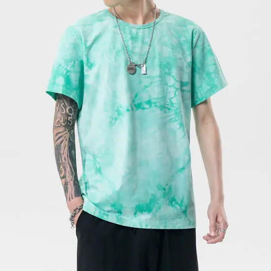 Wholesale 2023 OEM Printed Tie Dye Plain Loose Heavyweight Drop Shoulder Oversized T Shirts Elongated Longline T Shirts