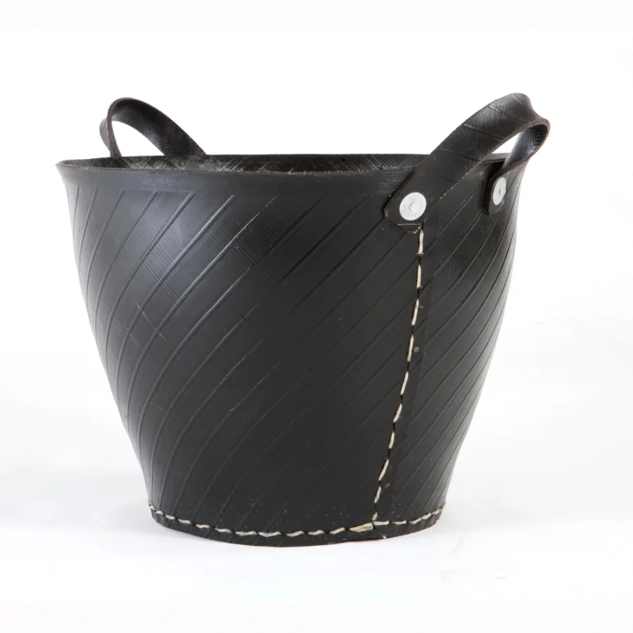 Wholesale Recycled Rubber Tire Baskets Growing Pots Customized Size Handmade Cheap Sustainable
