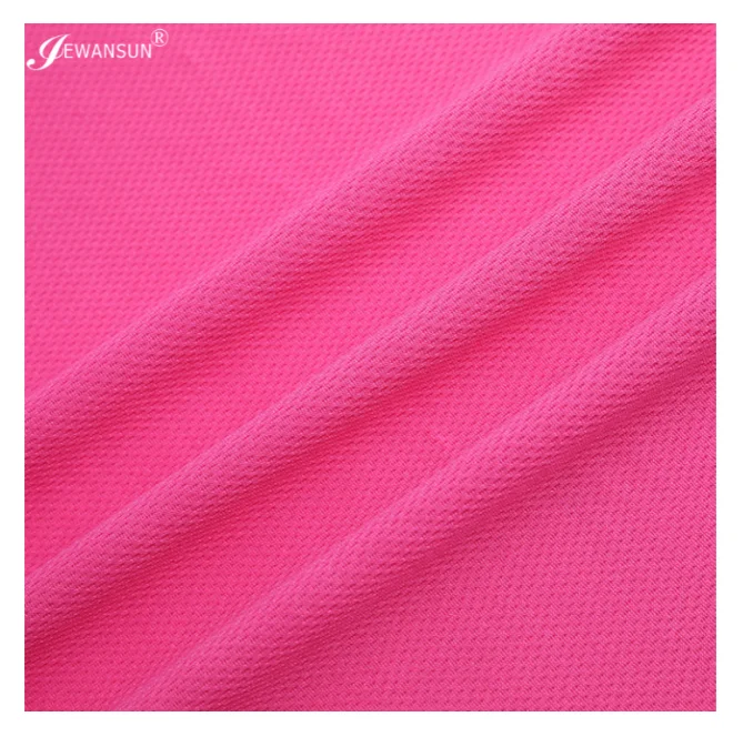 Bird Eye Cloth Sports T-Shirt & Quick-Drying Shorts Fabric 168 Colors Porous Wiping Towel Breathable Mesh Knitted for Girls