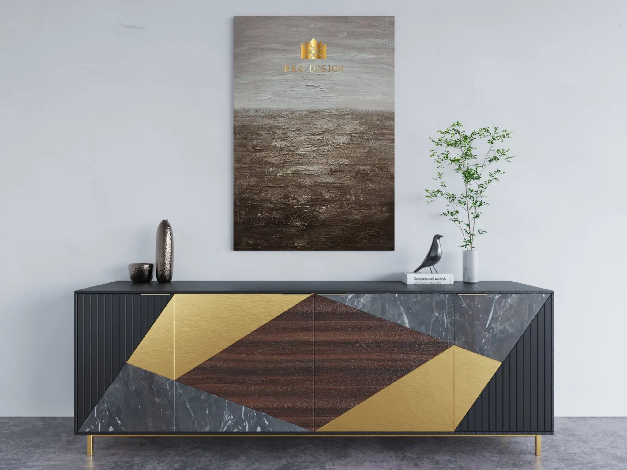 TV Cabinet Living Room Home Colorful Storage Furniture Factory Competitive Price Cabinet BKG Home Made in Vietnam