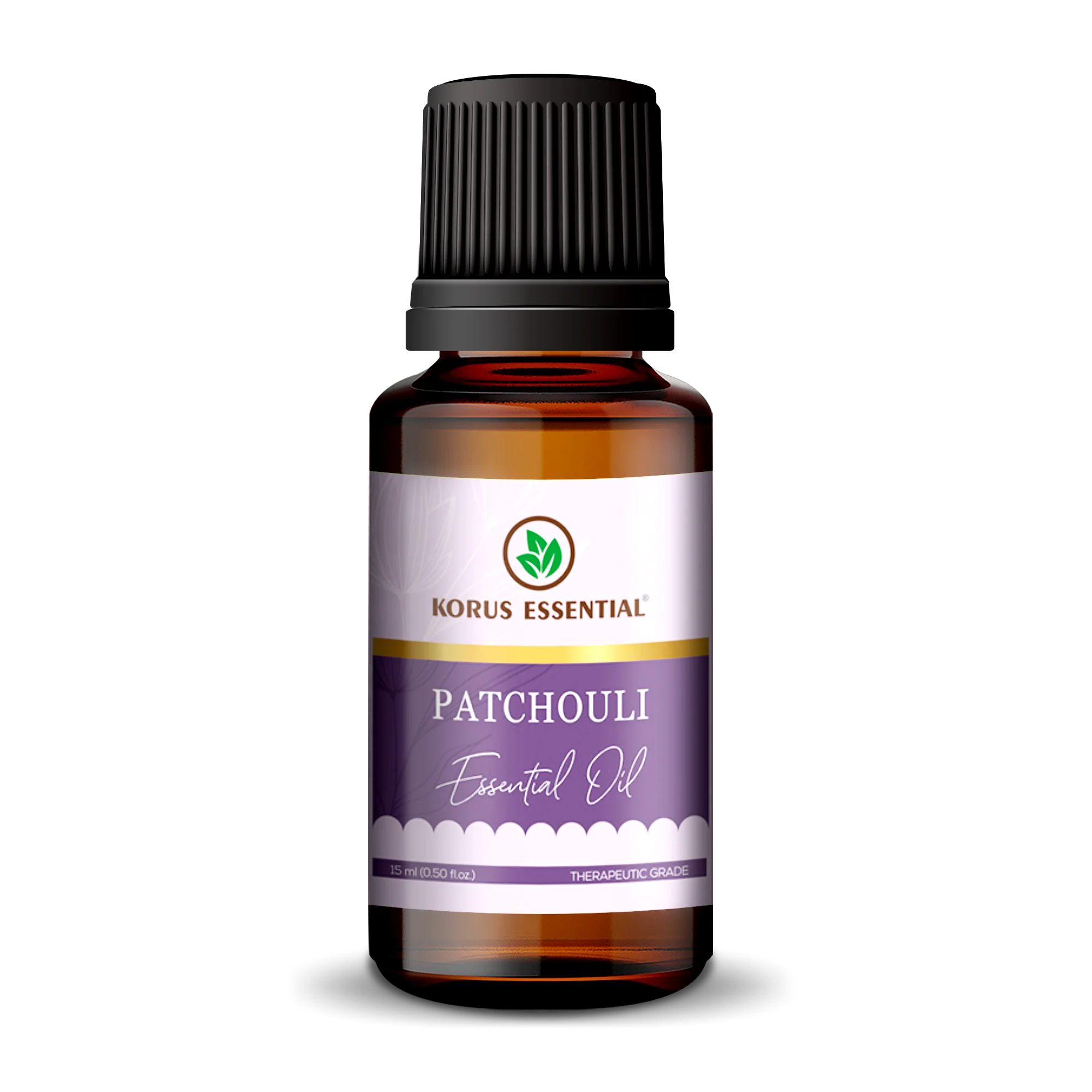 Korus Essential Patchouli Essential Oil - Therapeutic Grade 15 ml