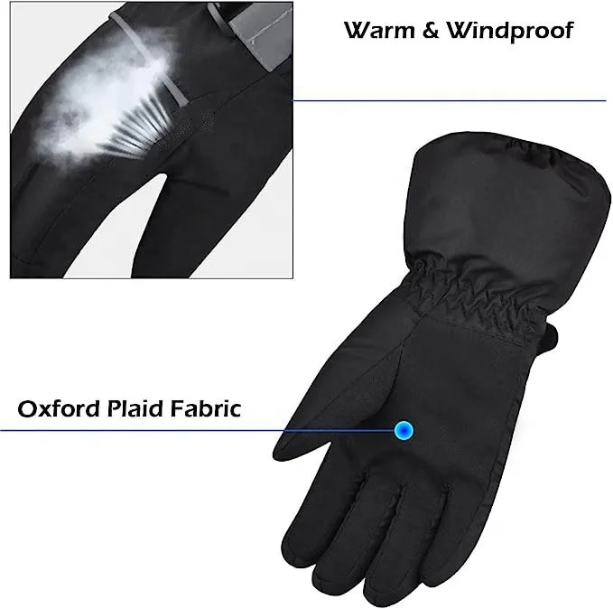 Ski Gloves Winter Waterproof Anti-cold Warm Gloves Outdoor Sport Snow Sportswear Skiing Gloves