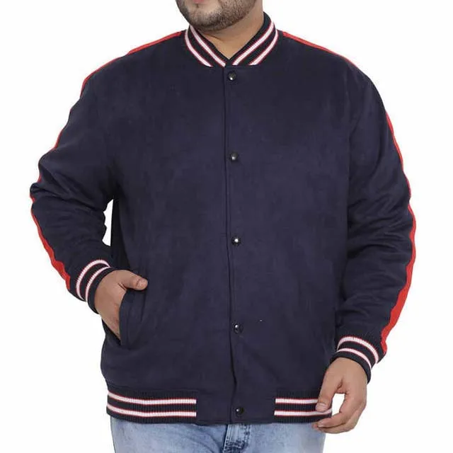Men Clothing Mens Jackets Long Sleeve Wool /Leather Top Quality Lettermen Baseball Jacket Navy Blue Color Striped Design Jackets