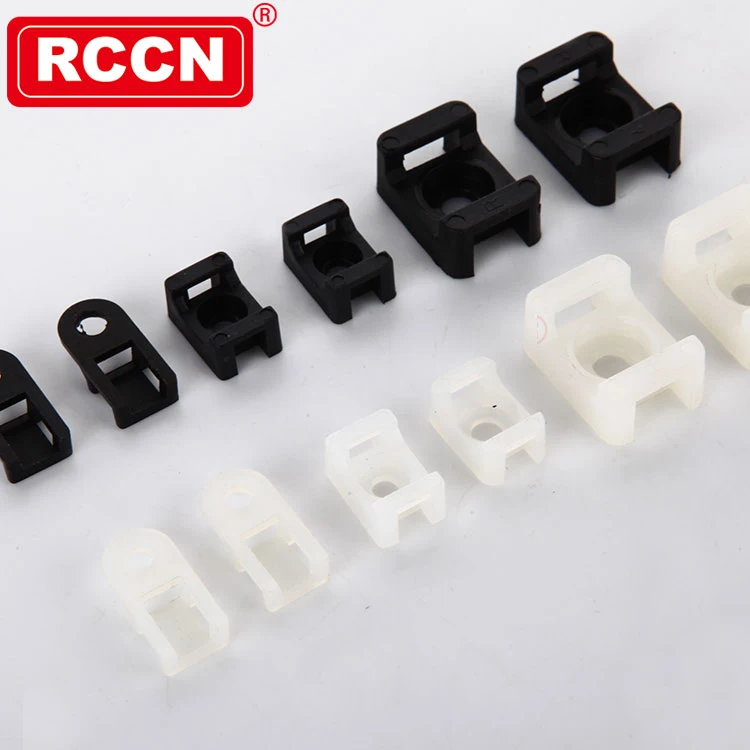 RCCN High Quality Wire Nylon Cable Clamp HC-5 Saddle Tie Mounts Electrical Cable clamp