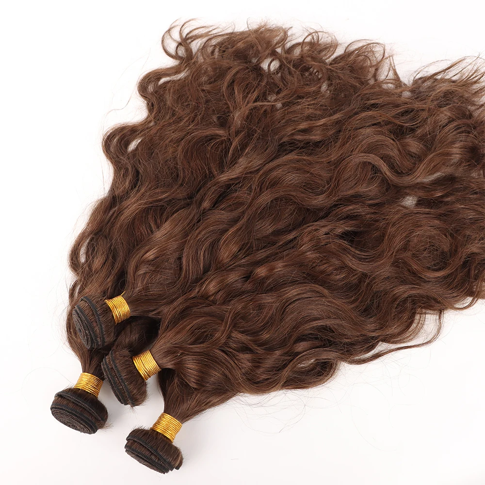 14-24 inches chestnut brown hair weft 100% human russian hair extensions natural human hair bundle