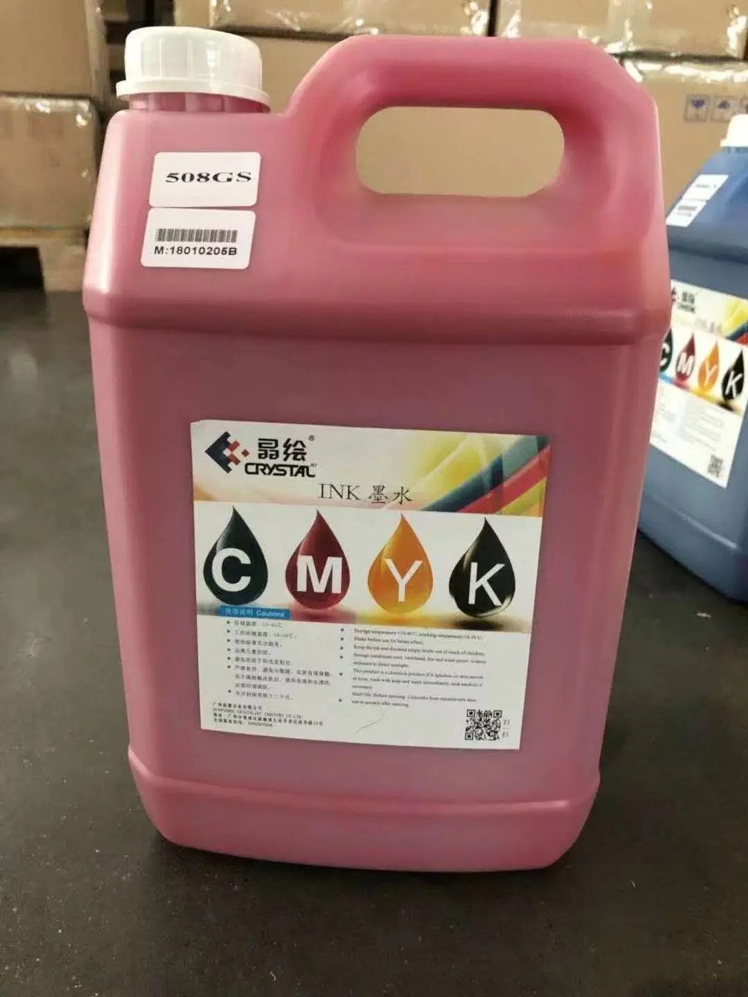 original crystaljet cj7000 508GS inkjet solvent ink for digital printer with SPT508 heads