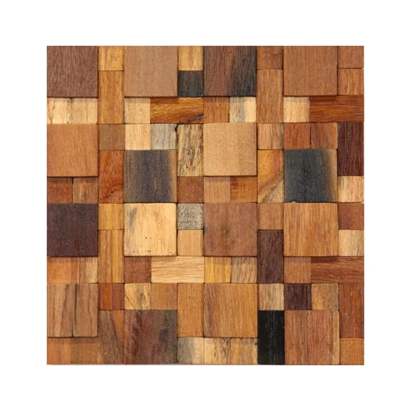 Apolloxy Mosaic Art For Wall Wood Mosaic Wall Panels Square Wood Mosaic