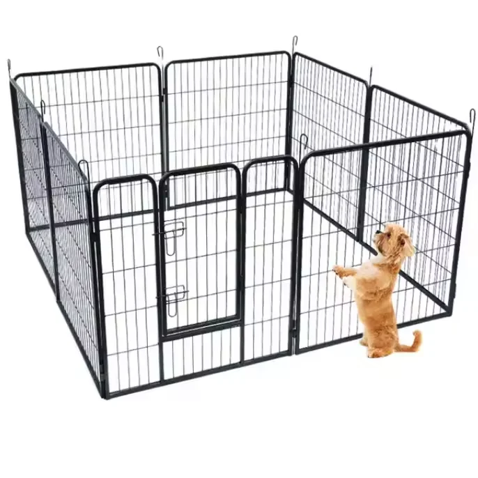 TIANHAIDA Manufacturer cheap price proof wrought iron fence dog cage for large dog wireless dog fence