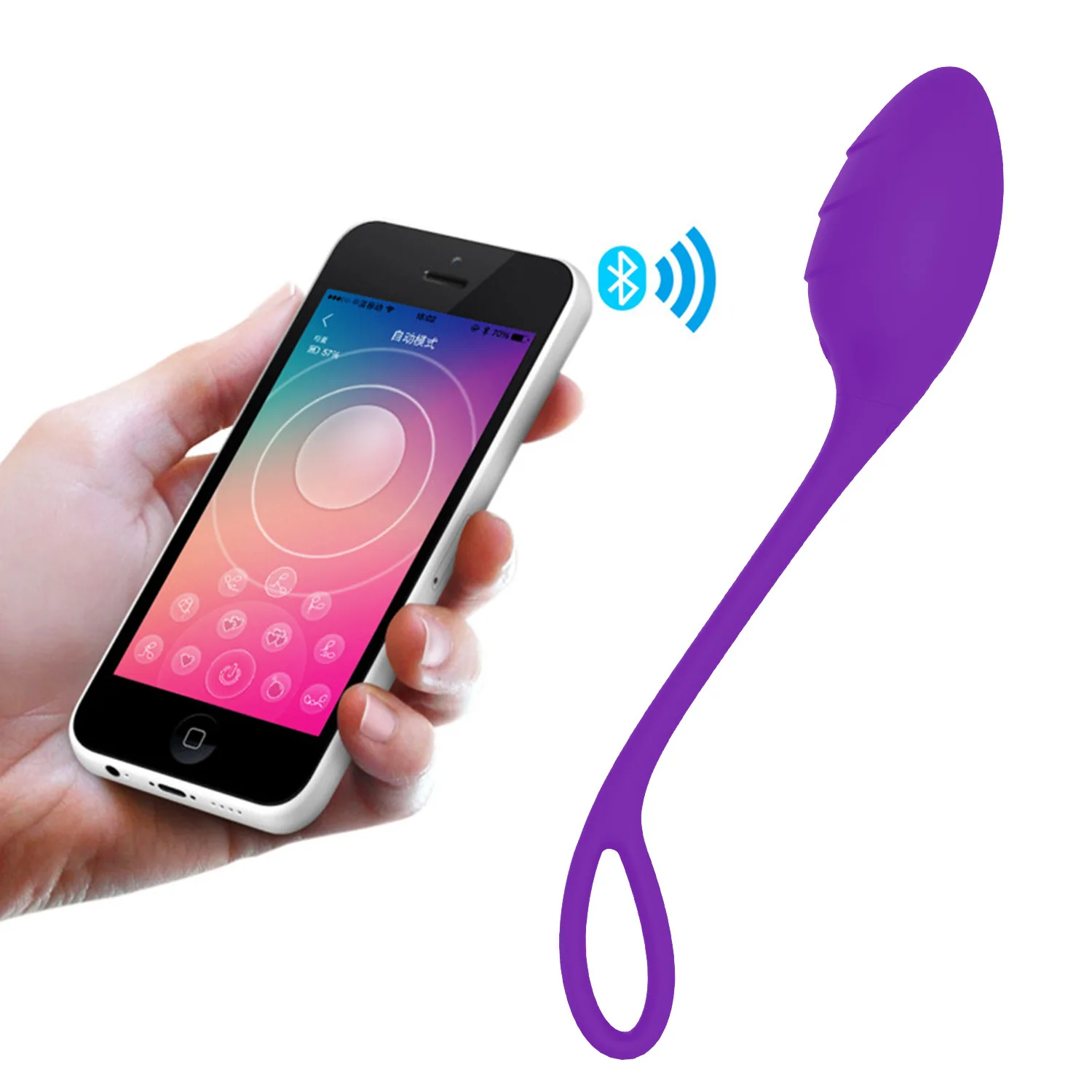 Remote Silicone Egg Vibrator Blue tooth Stimulator 10 Vibration Modes G-spot Massager For Couples