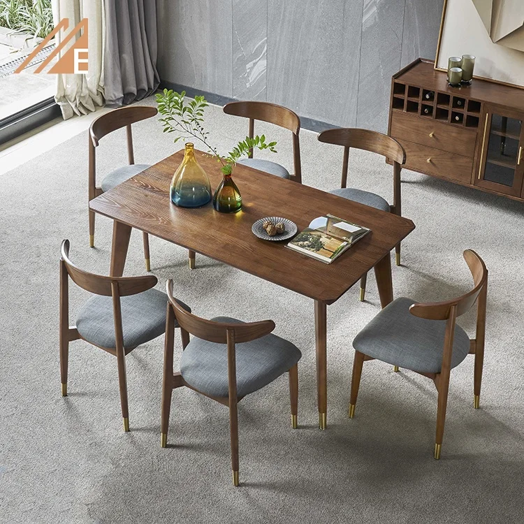 Современный деревянный обеденный стол в скандинавском стиле оптом