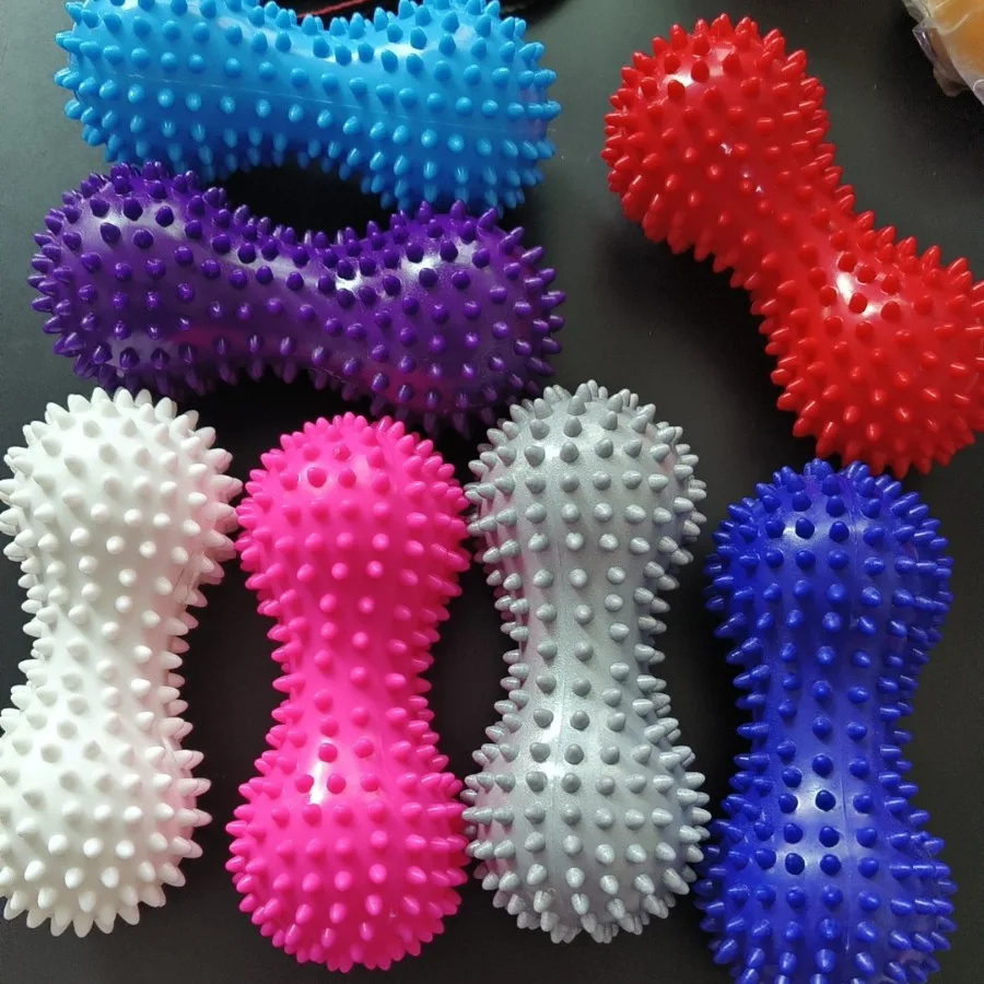 Wholesale Low-Price ABS Peanut Massage Fascia Ball Custom Logo Hedgehog Fitness Rehabilitation Training Double Ball Leg Arm Lift