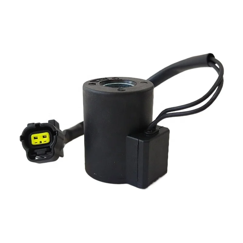 Hot Sale High Quality Excavator Electric Parts Solenoid Valve Coil with Plug 24V/12V for DX60