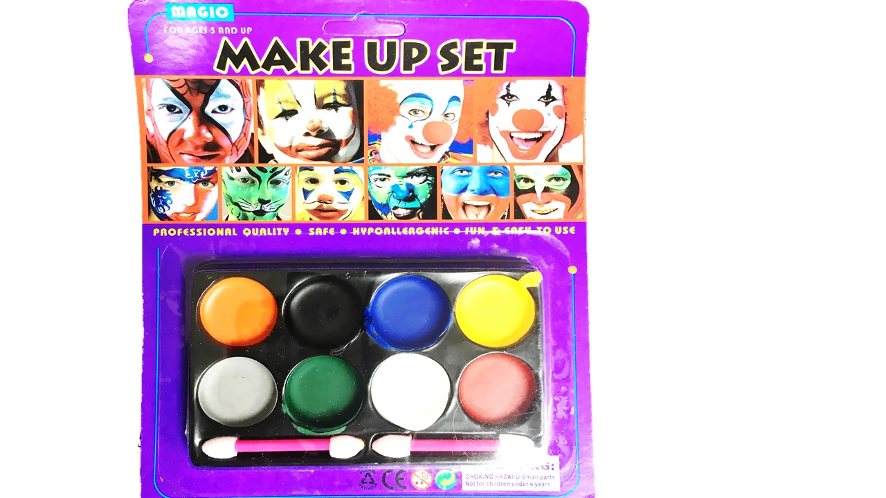 Clown Circus Fancy Dress Costume Suspenders Bow Tie  Rainbow Halloween supplies