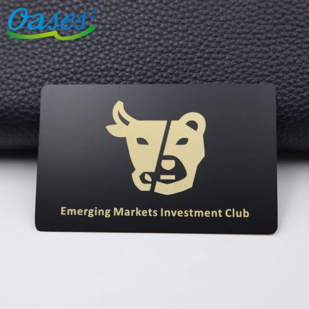 Collect Black Card Customizable Metal Credit Black Card With Chip Slot And Magnetic Stripe Signature Stripe