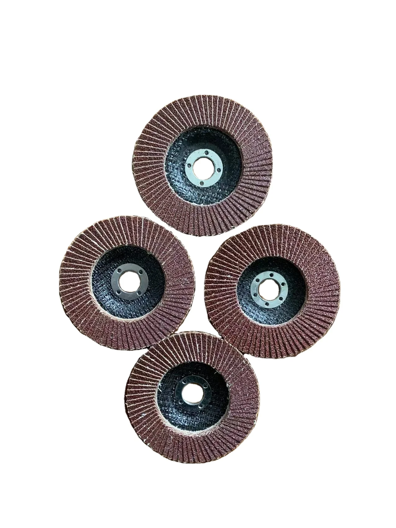 115mm 4.5 Inch Aluminum Oxide Flap Disc Metal Polishing Abrasive Disc with Fiberglass Backing for Sanding and Polishing