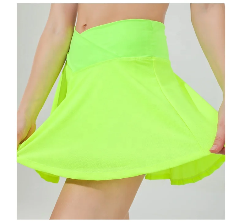 Сексуальная однотонная атласная Модная укороченная кружевная короткая мини-юбка для девочек