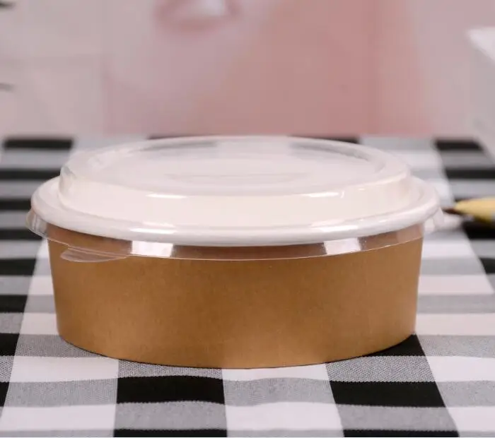 Craft Paper Fast Food Bowl  26oz For Fast Food Takeaway Industry Food Container