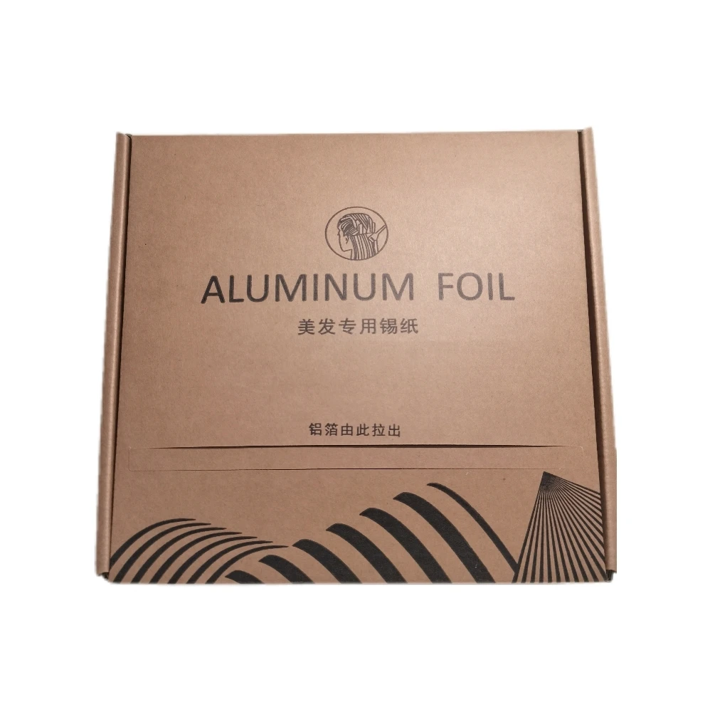 Wholesale Bayalage And Ombre Embossed Aluminum Foil Roll 80M*3 Hair Foils For Highlighting Hairdressing Professional Salon Foil