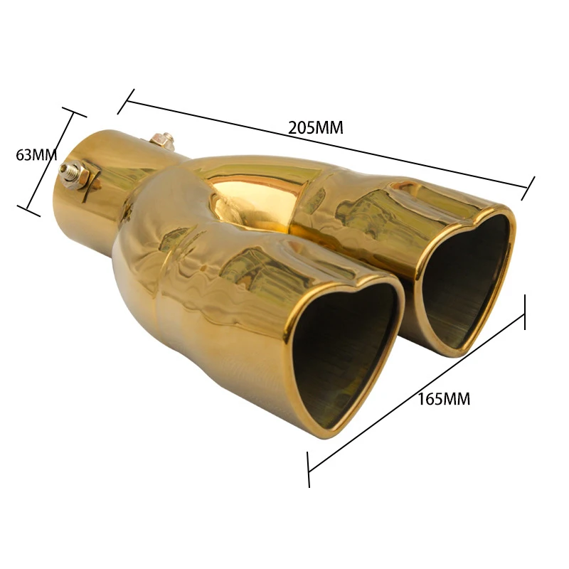 High performance exhaust muffler flexible exhaust end pipe tip