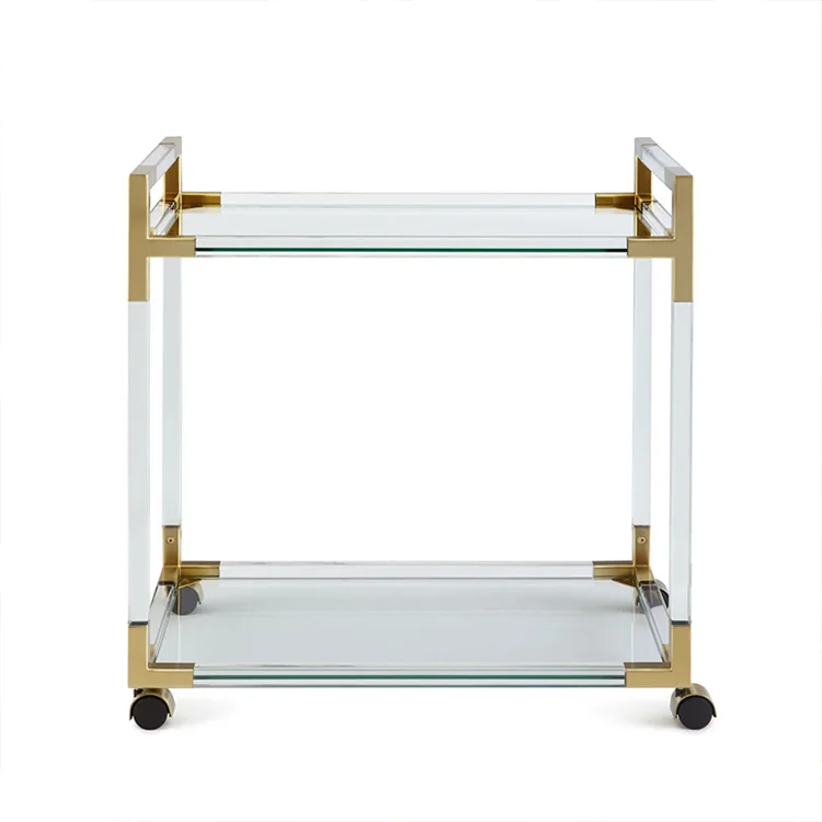 Most Popular Customizable Logo Size Good Room Service Luxury Trolley Cart For Hotel