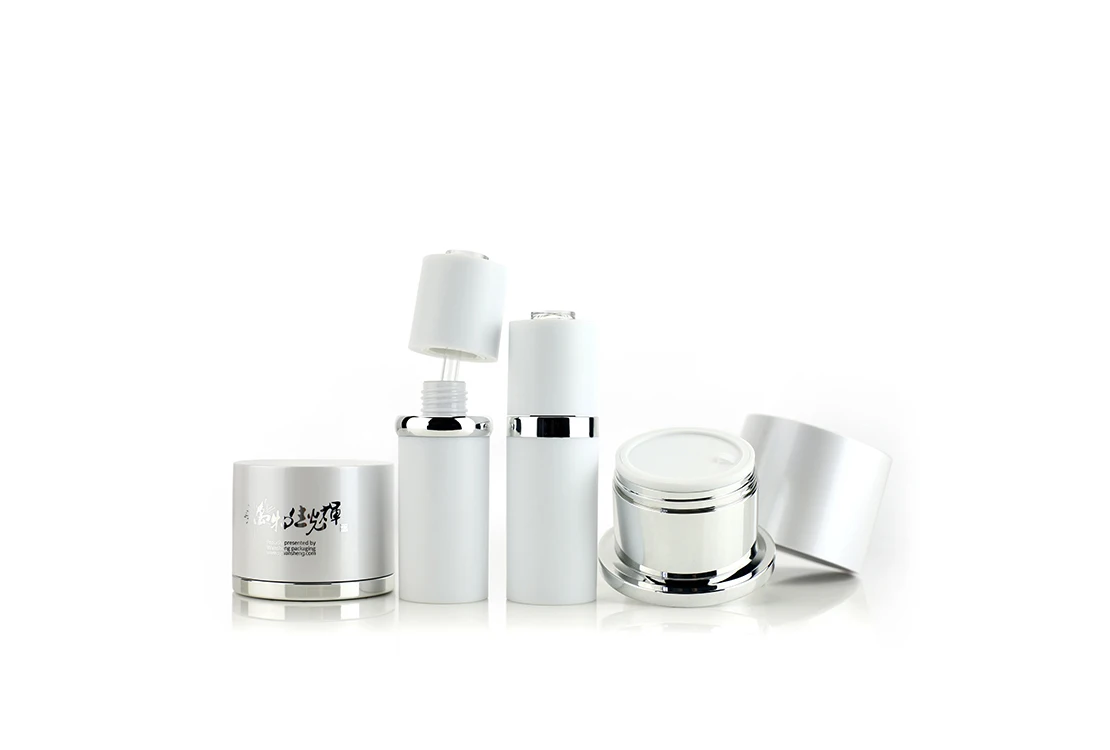 30g 50g Customized Cosmetic ABS PMMA Plastic Luxury Cream Jar  W-U