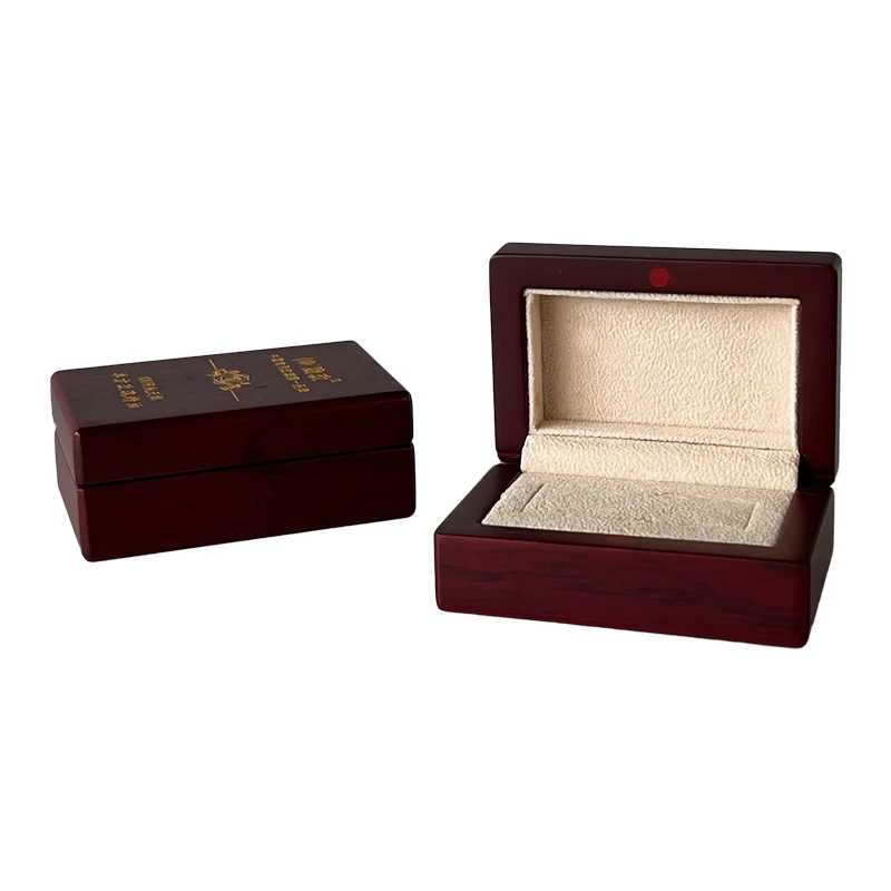 Luxury Custom Logo Solid Wood Small Single Bottle Wooden Essential Oil Box