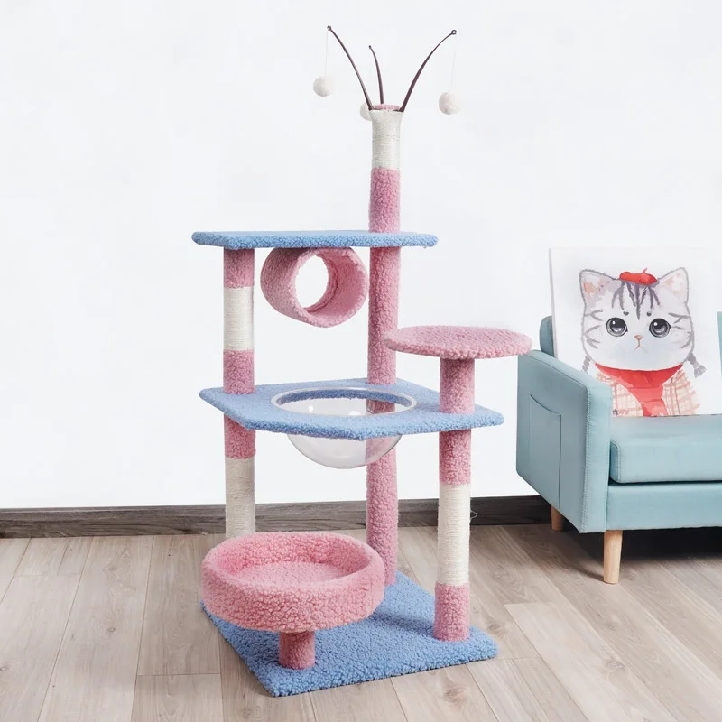 
Good quality best cat tree hot selling 137cm Tall cat tree tower 