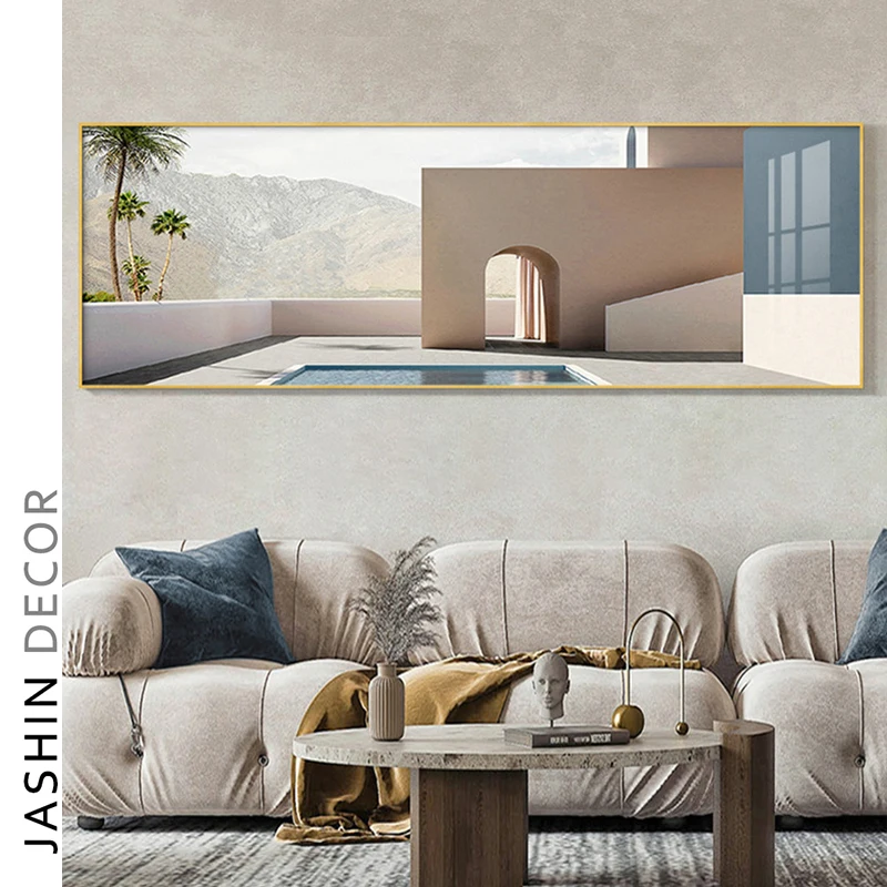 Hand painted abstract oil painting hanging painting modern gold leaf decorative painting