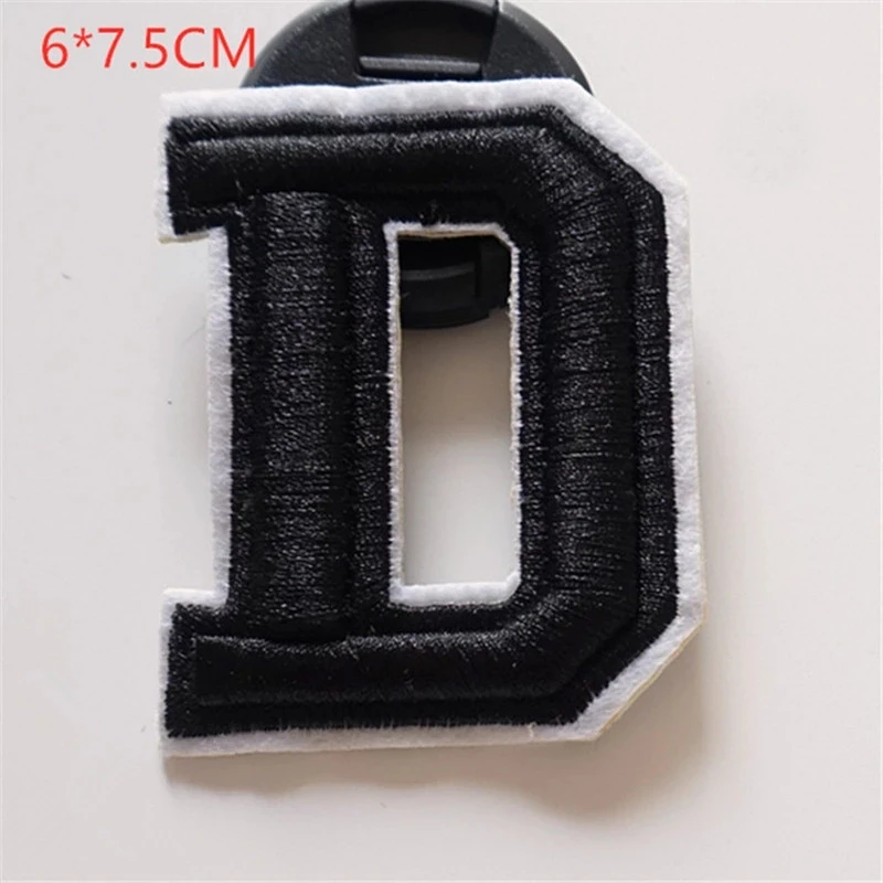 Wholesale Custom Felt Grateful Dead Hang Iron On Chenille Name Embroidery Letterman Alphabet Greek Letter Patches For Clothing