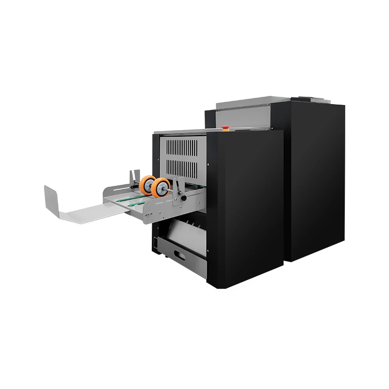 Automatic booklet maker SBM-460 electric folder folding machine booklet maker and folding machine with best price manual feeder