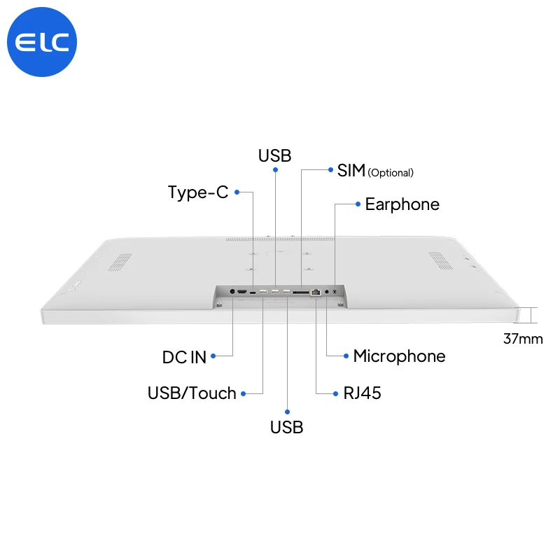 Commercial 32 inch wall mounted lcd touch screen Rk3588 WiFi 6 restaurant advertising player android kiosk digital signage