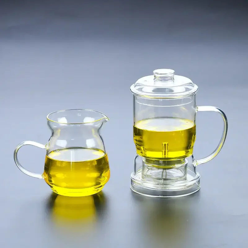 400ml 14oz Best Tea Maker Bottom Dispensing Loose Tea Teapot With Removable Infuser For Perfect Cup of Leaf Tea