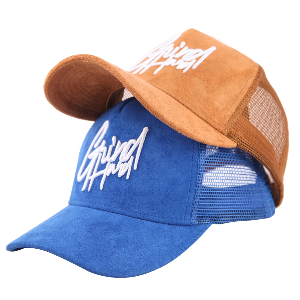 Wholesale Custom Design Your Own 3D Embroidery Logo High Quality 5 Panel Gorras Mesh Trucker Caps Hats