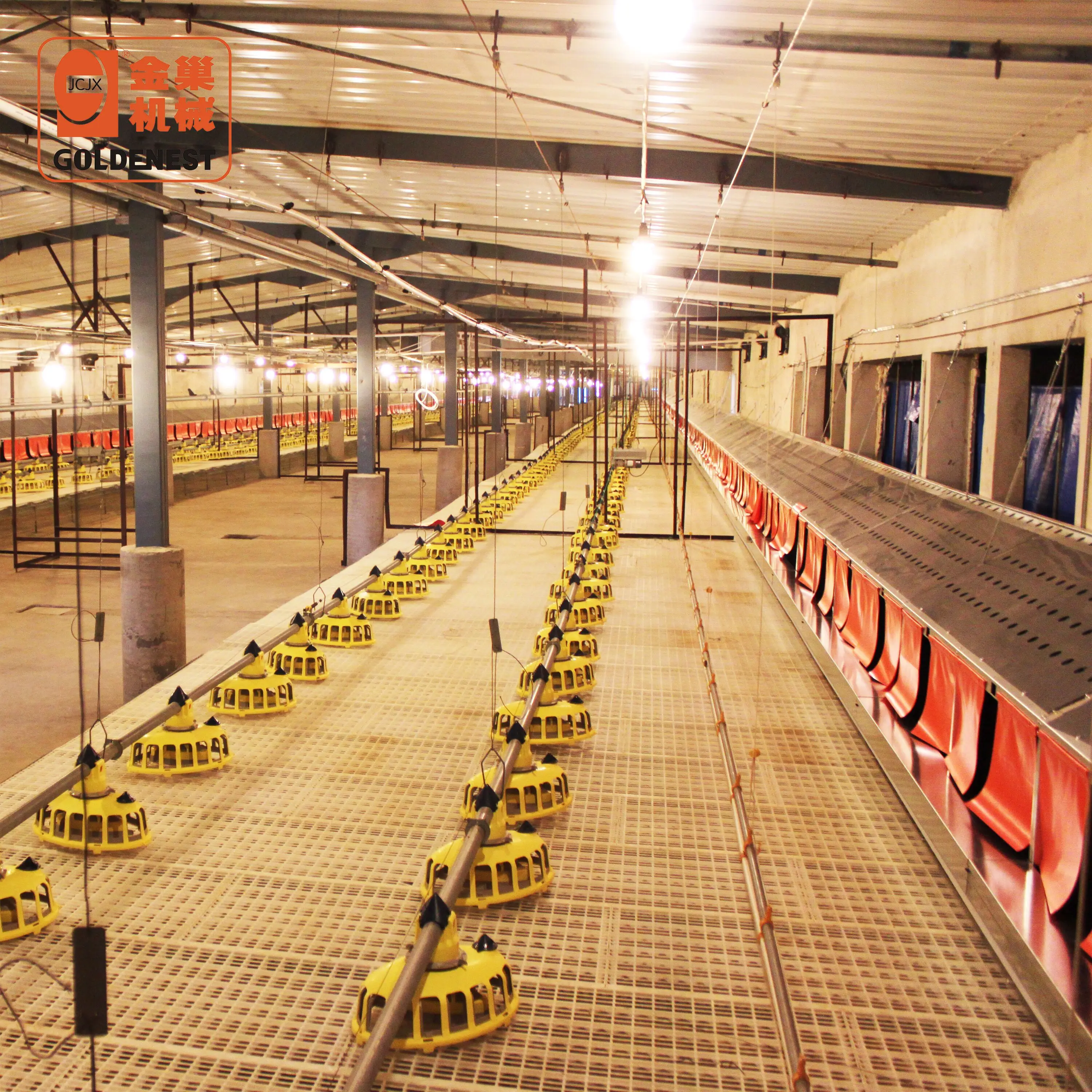 Poultry semi-automatic egg collection nest system for chicken farm