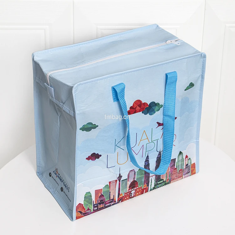 Водонепроницаемая дорожная сумка для хранения на заказ многоразовая сумка Rpet на молнии