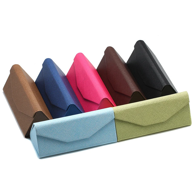 hot Triangle folding box Saffrucosa fashion sunglass bag sun glasses cases 2022 Factory wholesale eyewear cases