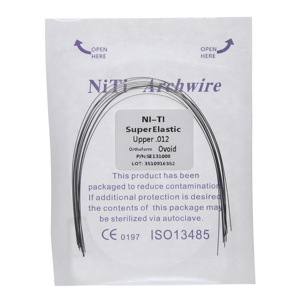 NiTi rectangular arch wires