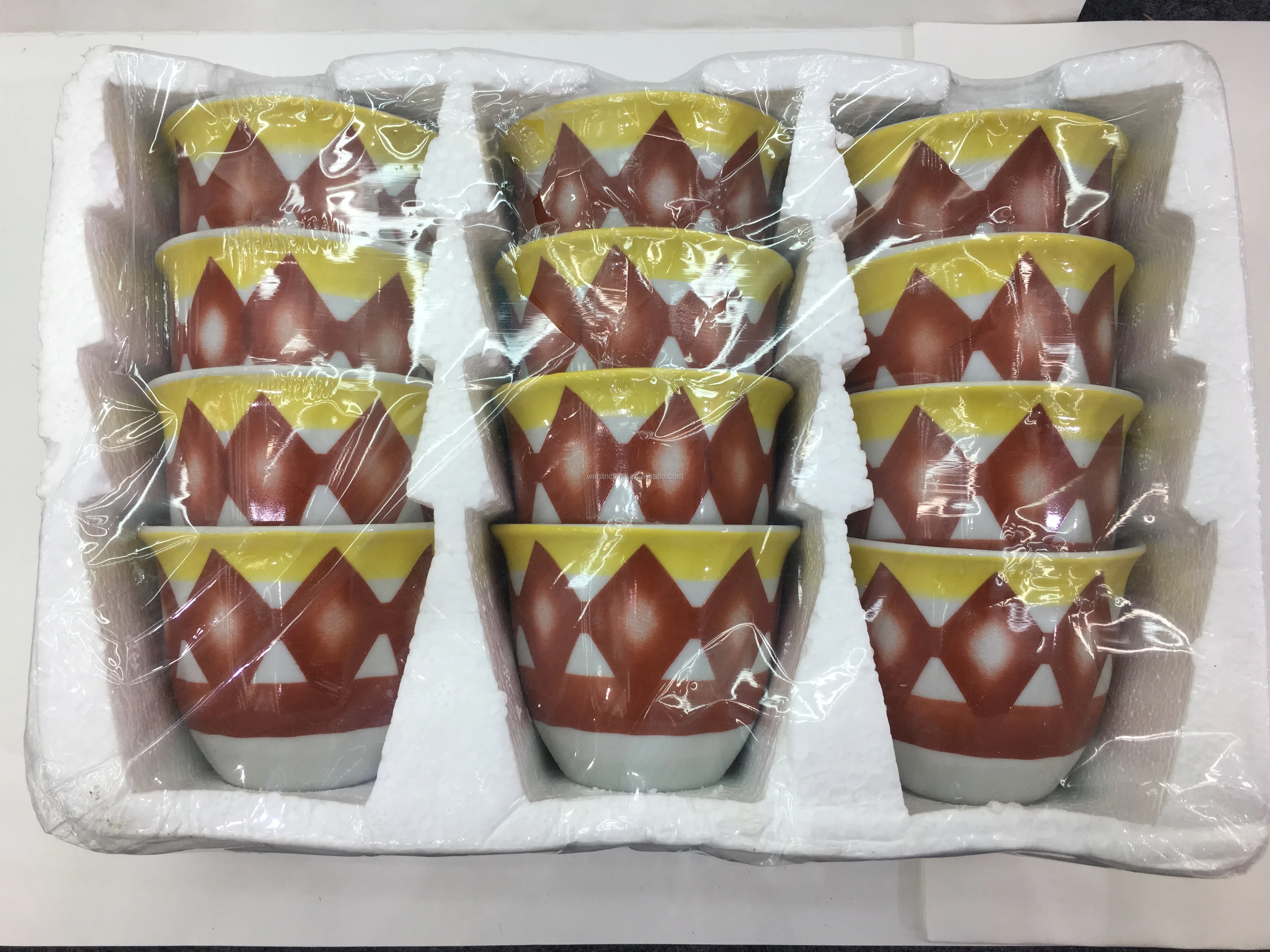 wholesale low ceramic arabic 80cc cawa coffee cup without handle