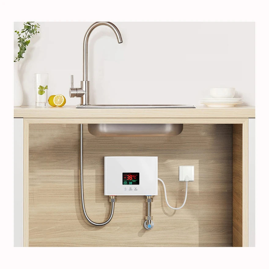 5500w Smart Mini Bathroom Shower Instant Electric Water Heaters Hot Water Heater Geyser Thermostat