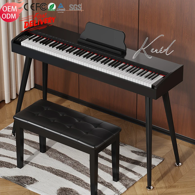 Customizable New Design Musical Professional 88 Weighted Key Drawer Digital Keyboard Instruments Electronic Piano