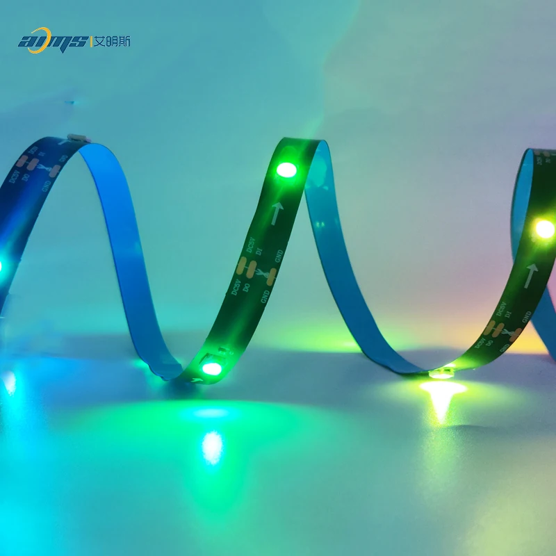 DC5V built-in IC multi-color Christmas lamp led light 18leds BT APP music IR 38 keys remote control IP65 waterproof 5M strip set