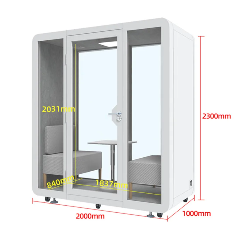 Customized public office pod acoustic booth quiet meeting room Telephone Booth Soundproof Pod Private Space Silence Office Pod