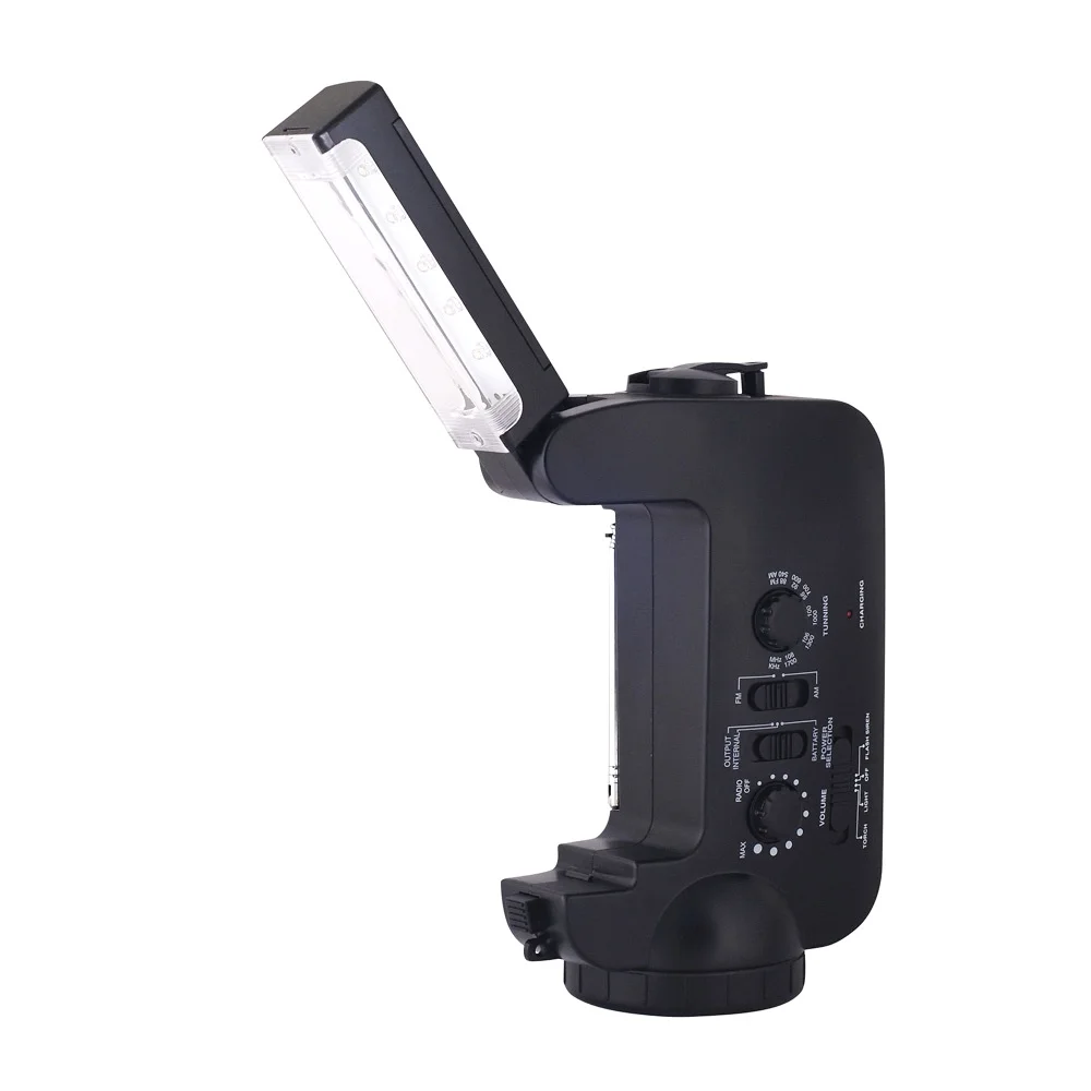 
Solar And Hand Crank Powered Emergency Radio With Flashlight and mobile power bank 