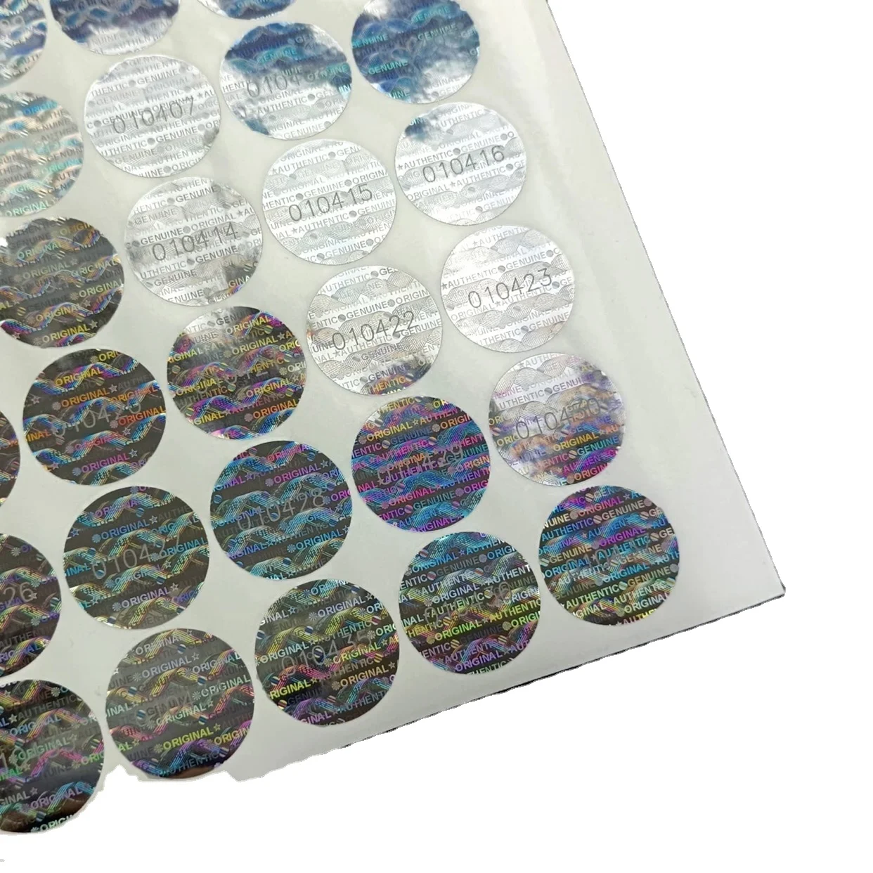 Custom 3d Anti-fake Adhesive Hologram Security Code Sticker Sheet Label - Buy Bulk Custom 3d Anti-fake Adhesive Aluminium Foil.
