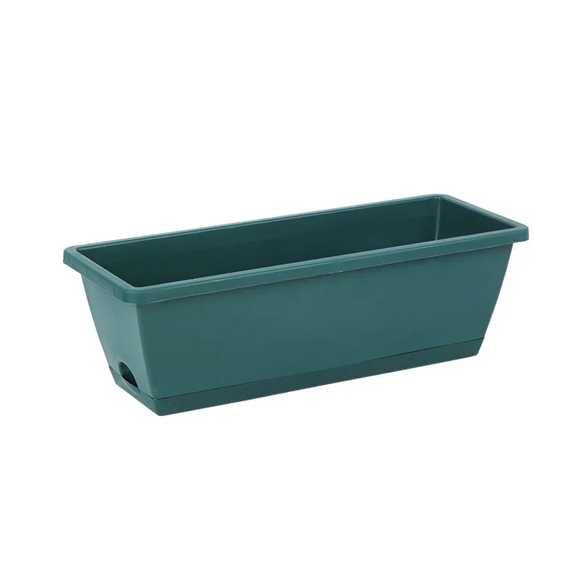 New Design Rectangular Planters Hanging Plastic Flower Pot Windowsills Pots Growing Pot