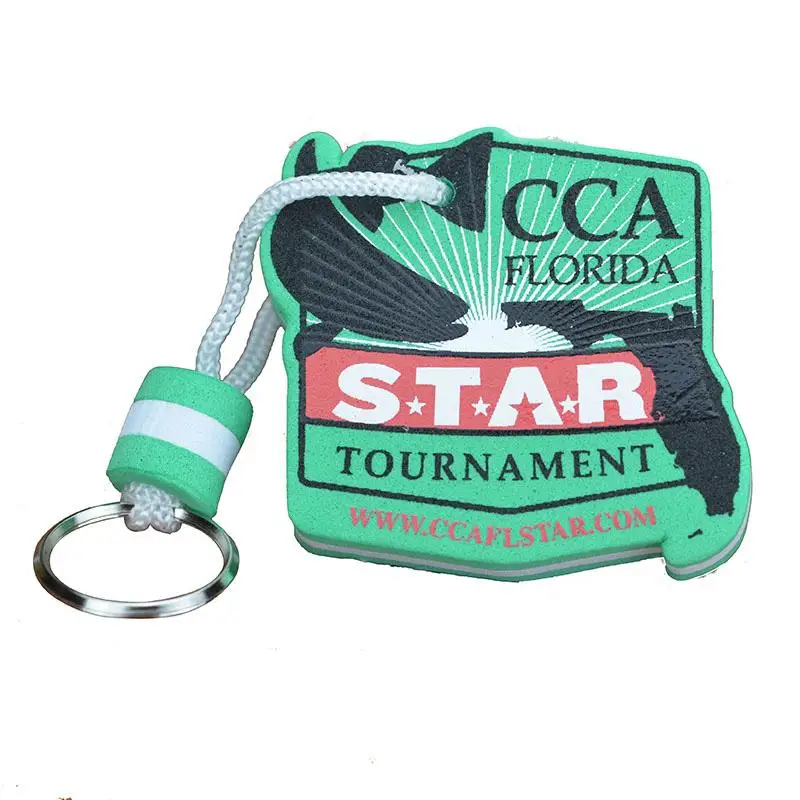 Keyring Maker No Minimum Custom Made Your Own Blank Bulk Printed Eva Key Rings Foam Key Chain Floating Keychain