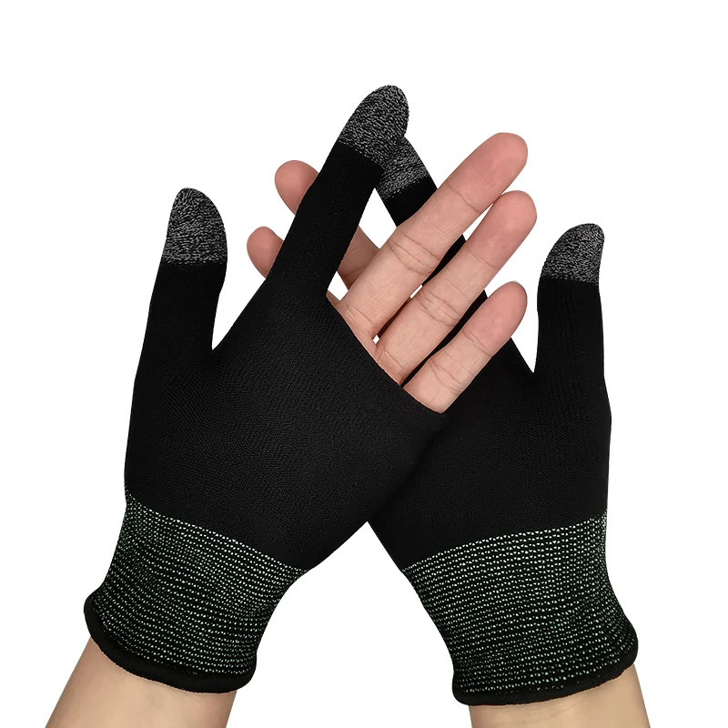 Бесплатные образцы, Лидер продаж, Игровые перчатки с двумя пальцами, Нескользящие Игровые перчатки