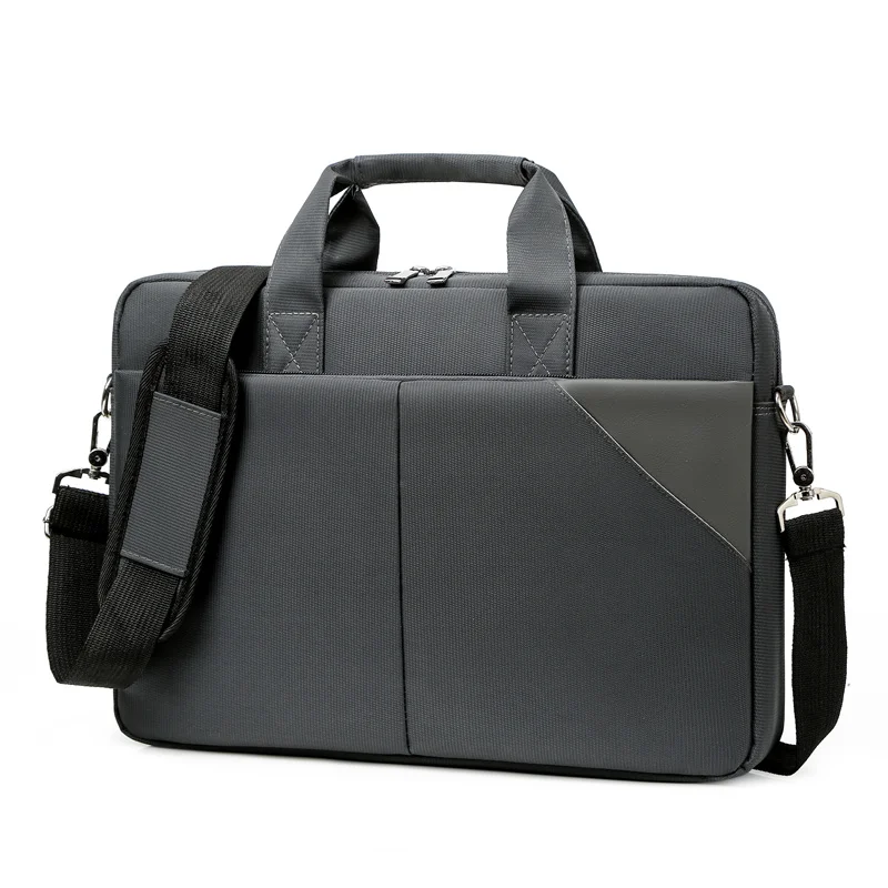 GM 2024 New Business Large Capacity Computer Bag 15.6 inch 14 inch Laptop Case Portable Laptop Black Tote Laptop Bag