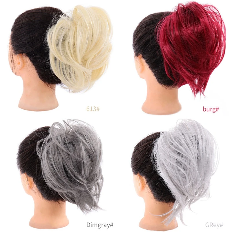 Настоящая кудрявая пучок волос, шиньон из человеческих волос, шиньон для наращивания человеческих волос, пучок волос